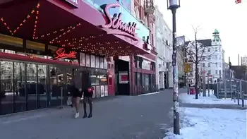 Hardcore fisting with 2 german girls in public