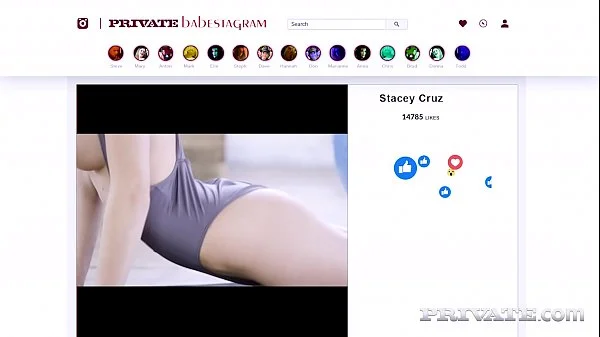 Private.com - Fit Babe Stacy Cruz Blows & Bangs Cock At Gym!