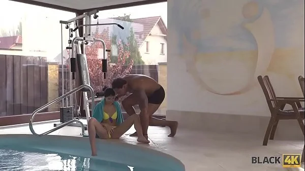 BLACK4K. Interracial coitus of rich babe and her black muscled coach