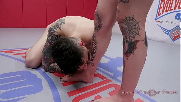 Charlotte Sartre nude wrestling match and foot play