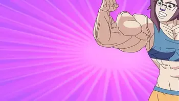 Nerdy girl muscle expansion