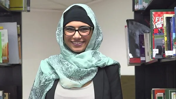 MIA KHALFIA - Arab Goddess Strips Naked In A Library Just For You