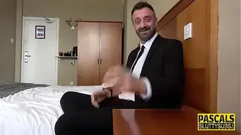 Squirting bound bdsm sub