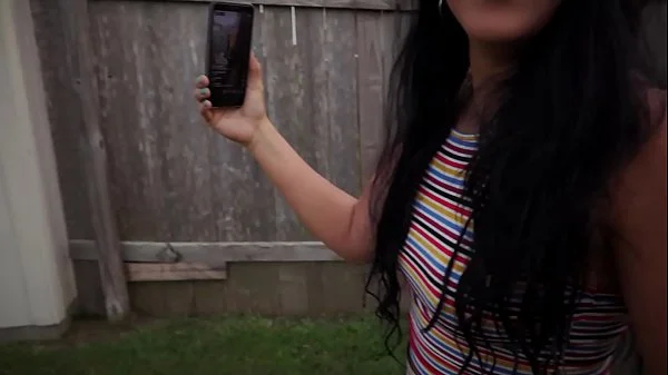 Husband surpirses IG influencer wife while she's live. Cums on her face.