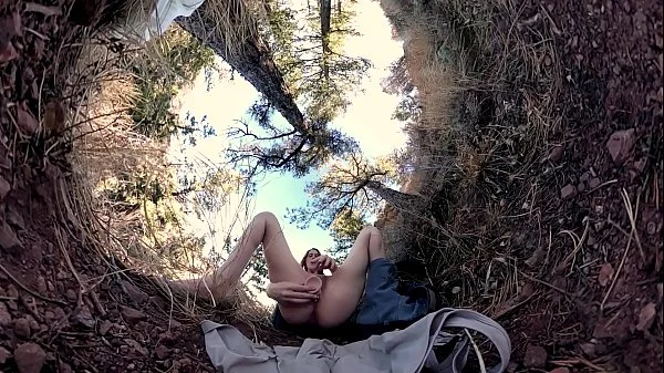 Rough Double Penetration On A Trail