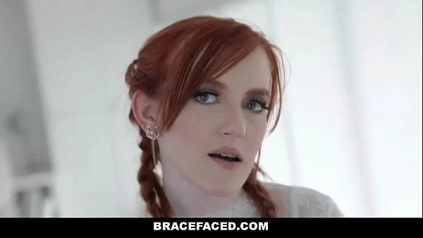 BraceFaced - Cute Ginger Teen (Krystal Orchid) Gets A MouthFul Of Hot Spunk