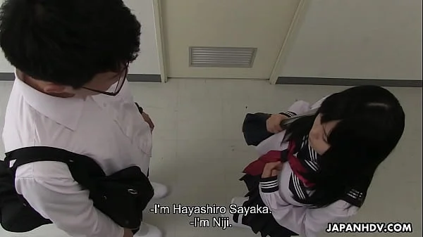 Japanese student, Sayaka Aishiro gives blowjobs to her professor, uncensored