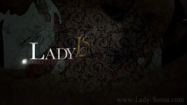 Busty mature blonde Lady Sonia sucking off a masked man