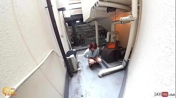 Wetting herself in the street