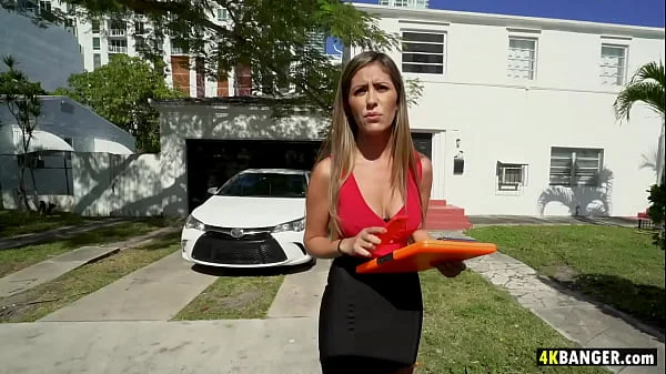 Bubble butt naive babe Alexa Vega gets fucked in a van