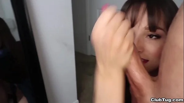 He SPURTS Across the Mirror