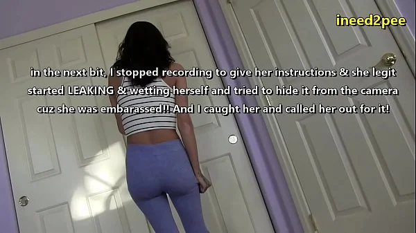 Girls need to pee and piss themselves in shame omorashi 2019