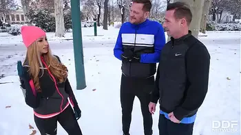 Horny Blonde Takes Two