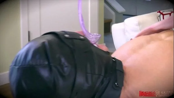 Cream of Some Hung Guy - Girl ties up her guy and him to d. the cum from her boyfriend - from a condom and from her pussy, starring Pear Sinclair