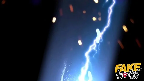 Fake Hostel Furious threesome with squirting orgasms and huge cock