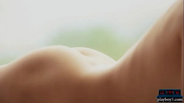 Petite body teen model strips and shows off everything