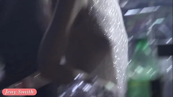 Jeny Smith bottomless in the club. Painted shorts looks like real (hidden cam)