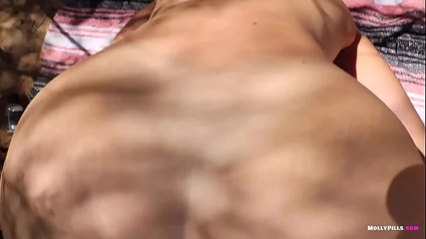 Losing Anal Virginity at Public Beach - Molly Pills - Outdoor Amateur Porn POV