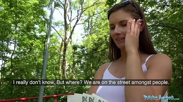 Public Agent Cheating girlfriend Jenifer Jane has hot facial