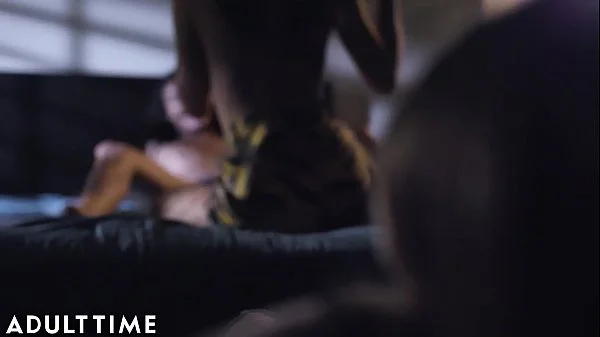 ADULT TIME - Teenage Lesbian: Kristen Scott Pervs On Couple At Party