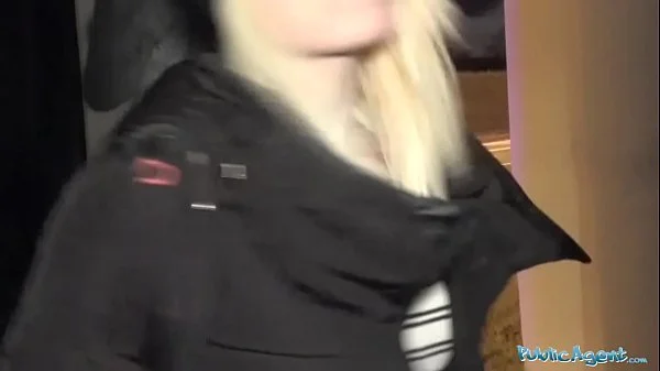 Public Agent Hot blonde fucks him for his cash offer