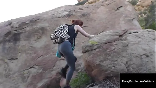 Redhead Traveler Penny Pax Pounded By Big Cock Outdoors!