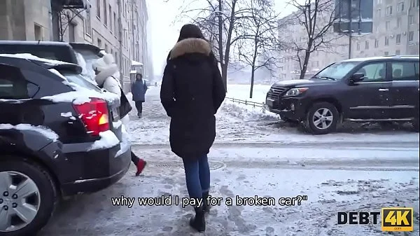 Debt4k. New collector visits sexy night club manager Monica Wet to return the rest debt