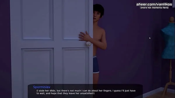 Rubbing stepsister's big butt with a big dick and getting some cum on her hot ass l My sexiest gameplay moments l Milfy City l Part #38