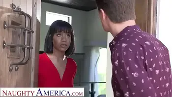 Naughty America Jenna Foxx strips and fucks for 's bully