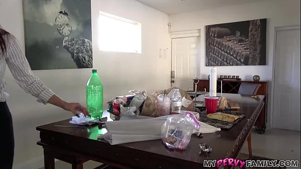 Hot step Mom Finds Young Stud 's Condoms And Shows Him How