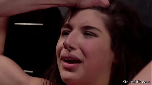 Brunette in latex anal bdsm fucked