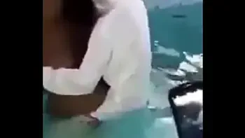 Pastor suck and fuck in a pool