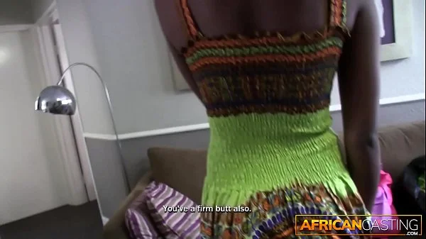 Sexy Ebony Sucks White Cock and Takes It Deep