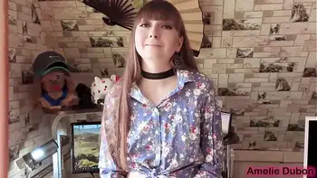 StepSister Blowjob Dick and Cum in Mouth POV for Silence About the Theft