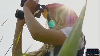 Indian MILF model stripteasing outdoor and plays with a hose