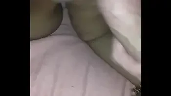 Ebony Granny eats cum