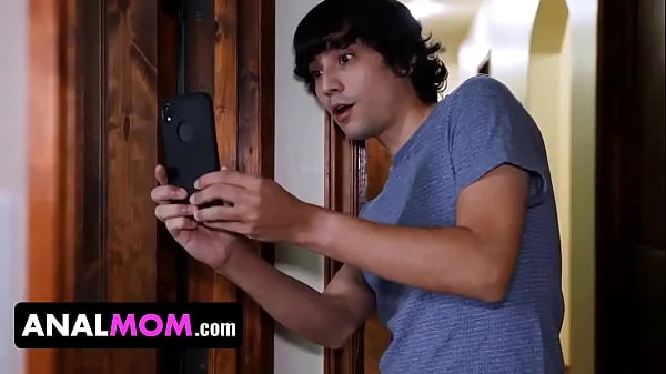 Peeking at buddys StepMom in the shower