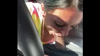 She snuck out back to suck my dick while her man was in the shower