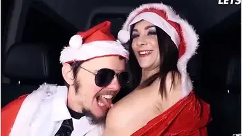 Miss Claus Lullu Gun Fucks Lucky Santa In The Backseat
