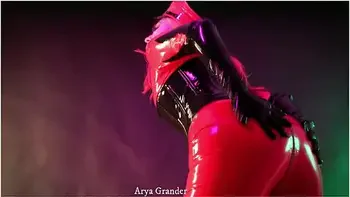 Pin Up Curvy Milf Arya Grander And Rubber Catsuit Fetish