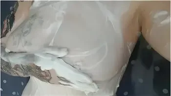 Shower Booby Rub And Wash Down! Twitter Thank You