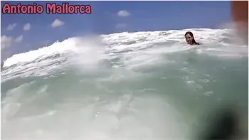 Having Fun On A Nudist Beach With La Round Ass Italian Cherry