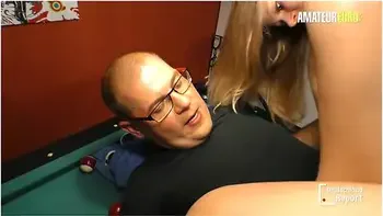 Big Ass German Blondie Anja Van H. Rides Mature Stud On The Pool Table