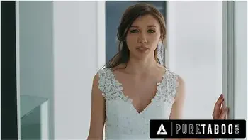 Bride Maya Woulfe Caught Anxious Fiance Sucking His Caring Stepmom Reagan Foxxs Breasts