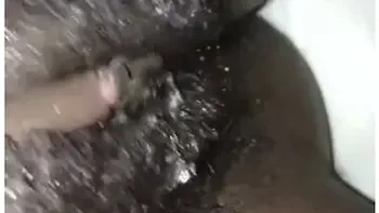 Fetish Extremely Hairy Creamy Ebony Pussy