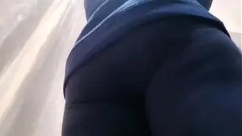 Your buy a new sweater but first squirts on her hands in a shop fitting room