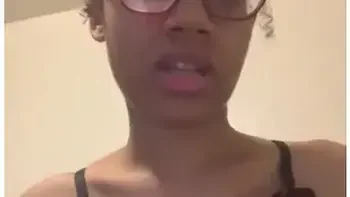 Cute Light Skin Ebony Giving Joi