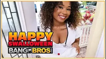 Jay Bangher Gives Skyla Sun Some Candy And His Long Chocolate Bar For Halloween