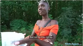 Ebony Model Zaawaadi Taken Into The Woods For Hard Outdoor Fucking