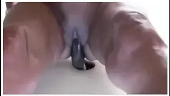 Toilet big surprise for horny granny